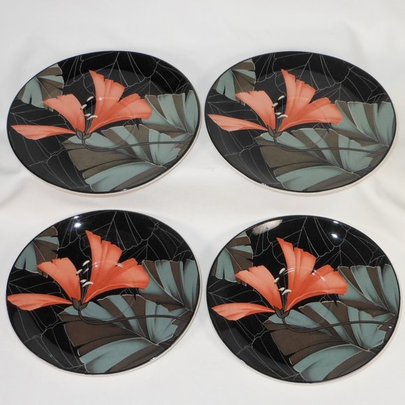 4 SANGO ARTISTICA 367034 Korea Michael Markham oval saucers - Picture 1 of 3